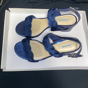 Alex Marie Navy Nova Heels size 6 and a half